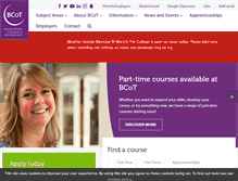 Tablet Screenshot of bcot.ac.uk